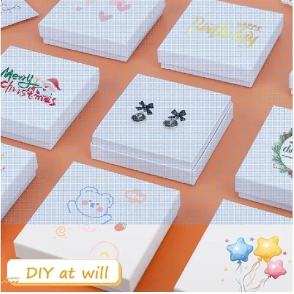 40 Pack Cotton Filled Jewelry Gift Boxes 3.5